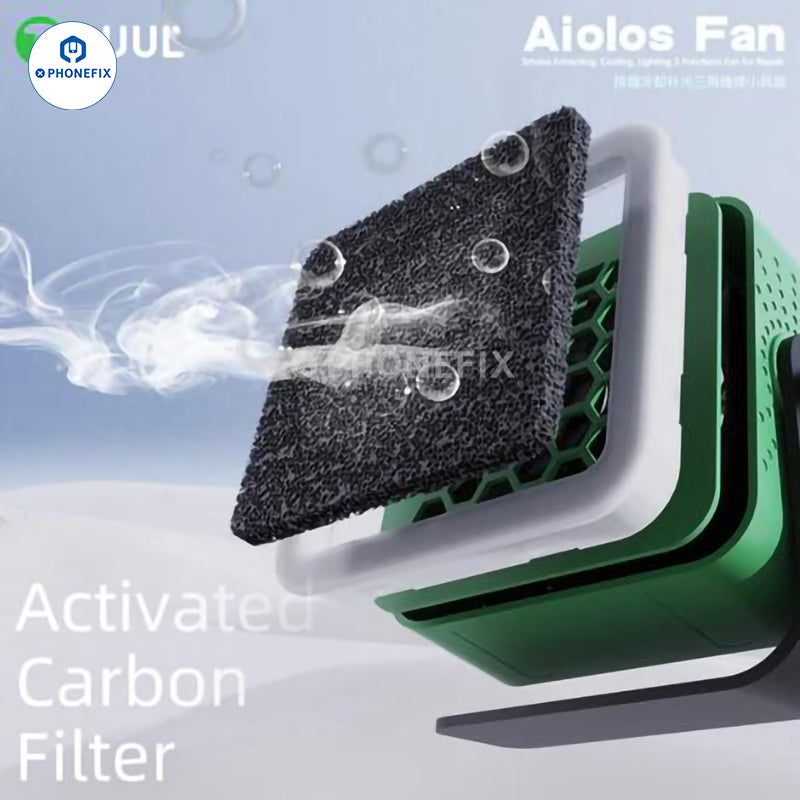 2UUL Aiolos Fan With Cooling Lighting Soldering Smoke Extraction