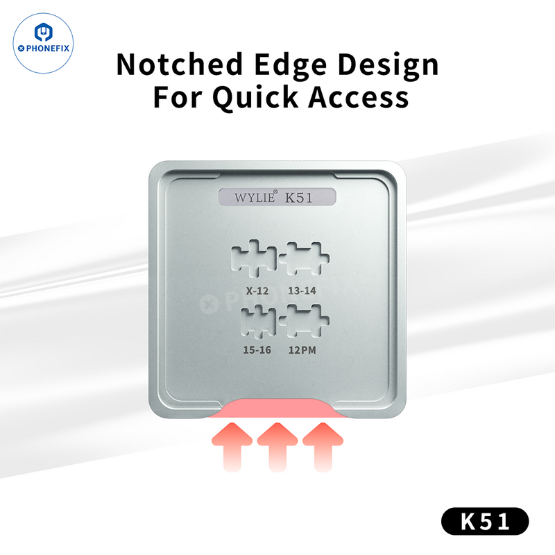WYLIE K51 iPhone X-16 Screen IC Magnetic Tin Planting Platform
