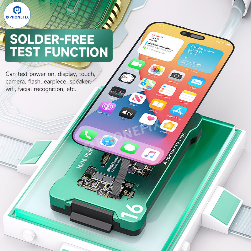 XZZ iSocket for iPhone 16 Plus/16 Pro Max Motherboard Layering Test