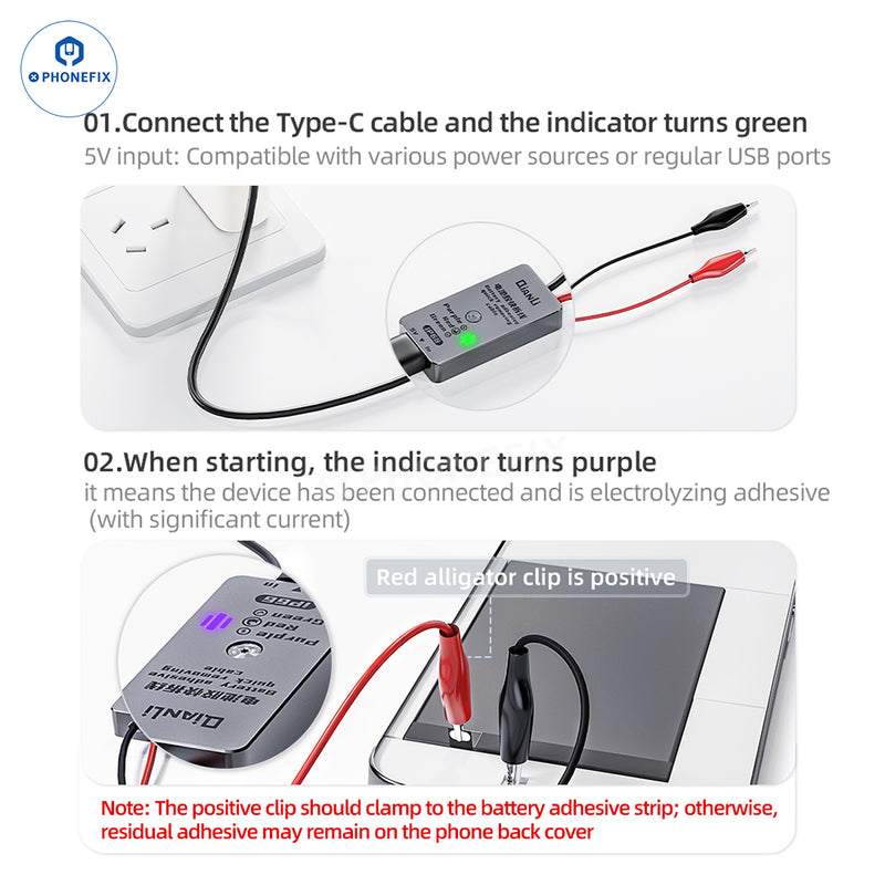 iP66 Battery Adhesive Quick Removing Cable For iPhone 16 Plus Disassembly