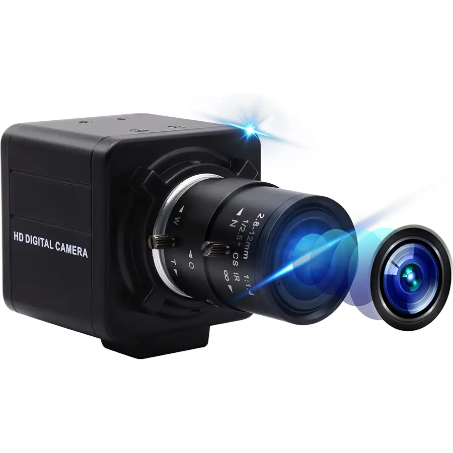 4K 8MP HD Varifocal Webcam Optical Zoom USB Web Camera