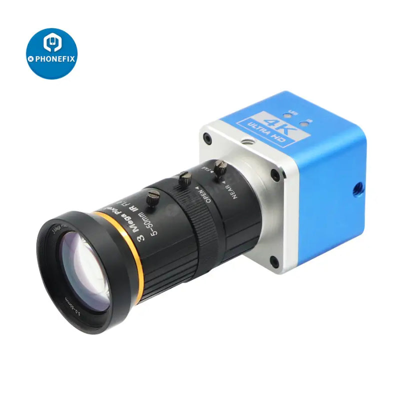 4K UHD Camera CCD Digital Detector 5.0-50mm F1.4 Lens