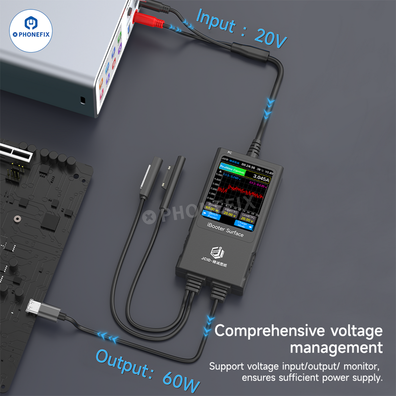 JC Drawing iBooter Surface Current Analyzer Real-time Data Monitoring