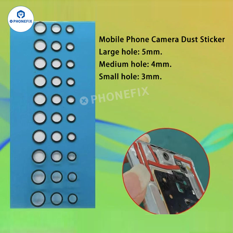 For iPhone Android Front Camera 3MM 4MM 5MM Dust Sticker