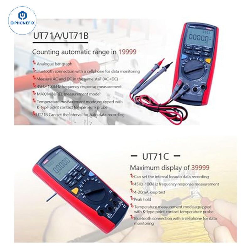 UNI-T UT71 Series Smart Digital Multimeter Current Voltage Tester