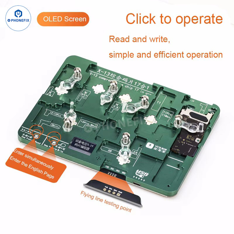 YCS EEPROM Chip Programmer for iPhone X-13 Baseband Logic Repair