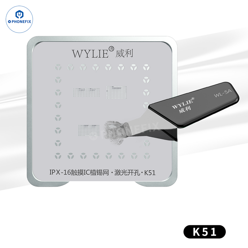 WYLIE K51 iPhone X-16 Screen IC Magnetic Tin Planting Platform