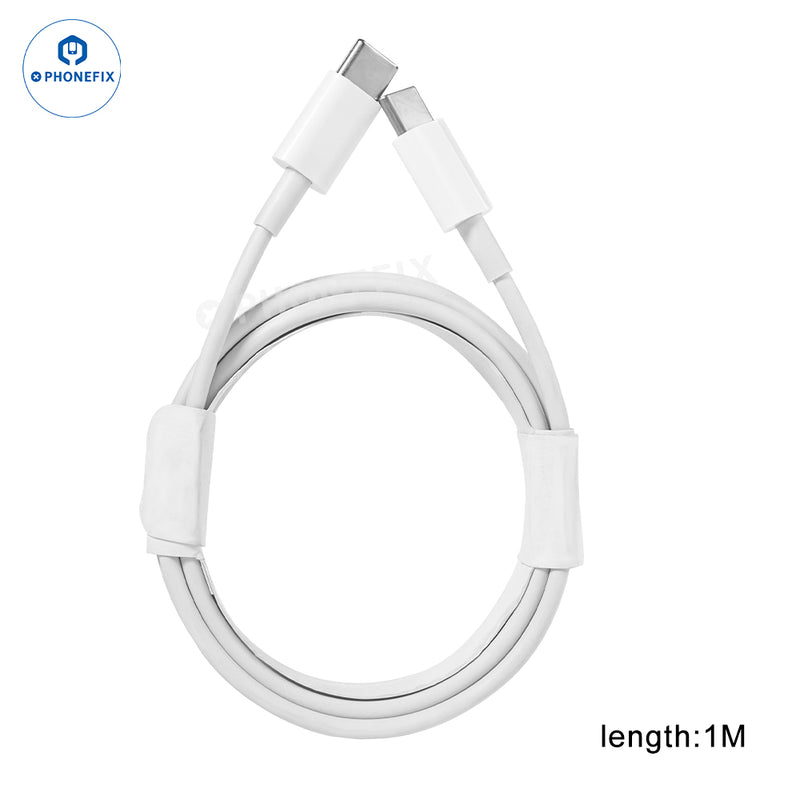 For iOS Android 1M USB Type-C Lighting PD Fast Charging Cable