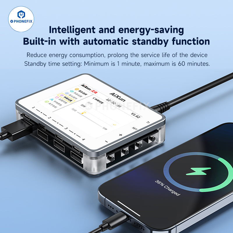 AiXun PF26 Smart Fast Charger Multi-channel 8 Ports Charging Station