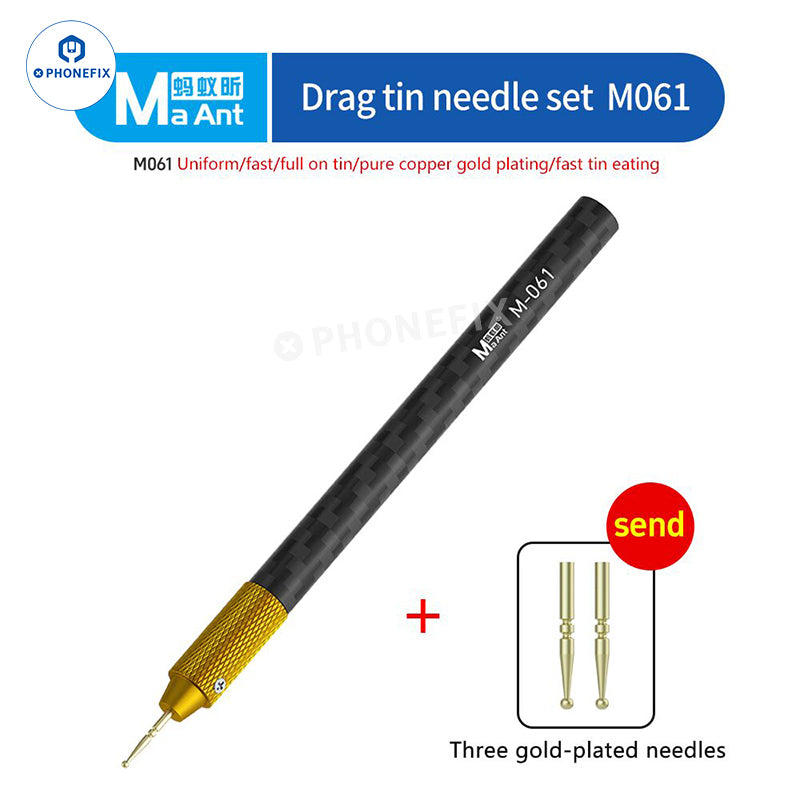 MaAnt M061 Tin Dragging Needle FPC Connector Gold Plated Solder Bar