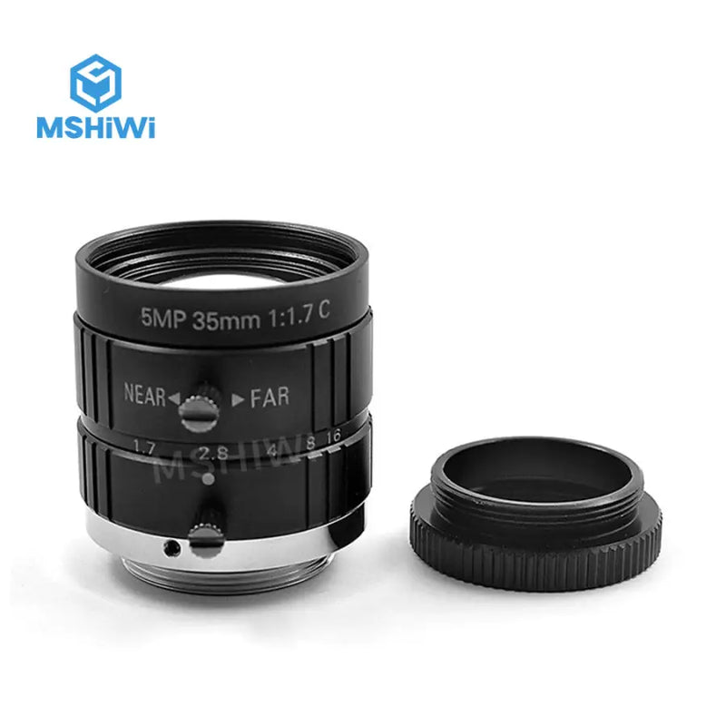 5MP 2/3 F1.7Manual Iris 35mm Prime Lens For Industrial