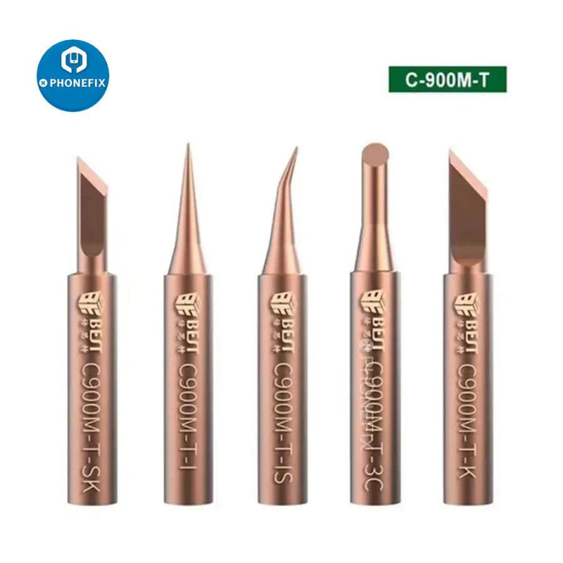 5pcs/Set BEST Original Welding Nozzle Oxygen-free copper Solder Iron Tip - CHINA PHONEFIX