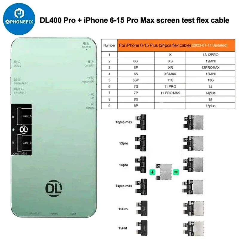 DL400 Pro Display Touch Digitizer Screen Tester For iPhone 6-16 Pro Max