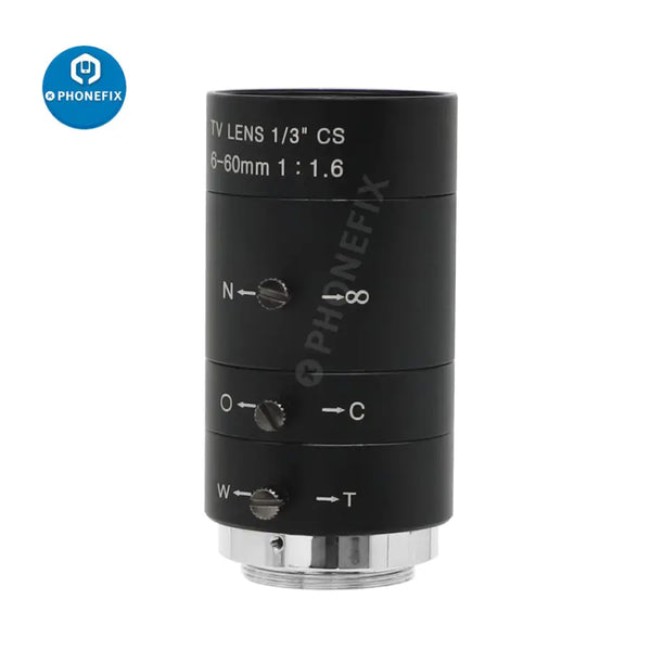 6-60mm CS Mount Lens Manual Varifocal Lens For Industrial