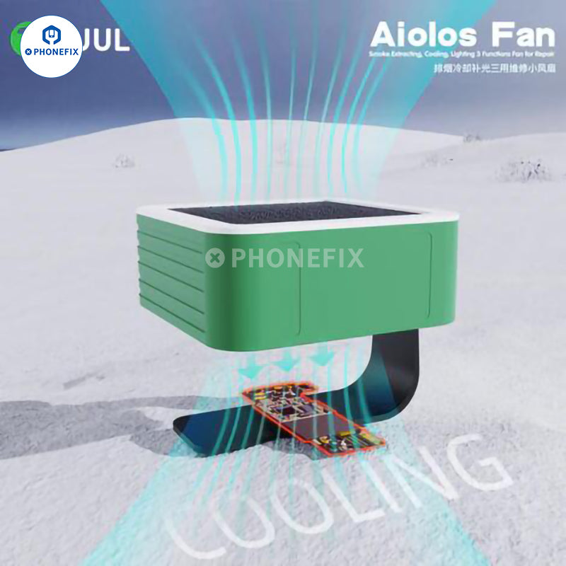 2UUL Aiolos Fan With Cooling Lighting Soldering Smoke Extraction