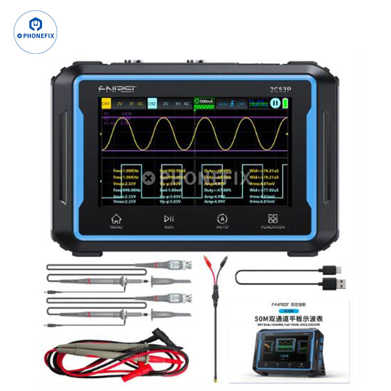 FNIRSI 2C53P 3 IN 1 Dual Channel Touch Screen Digital Oscilloscope