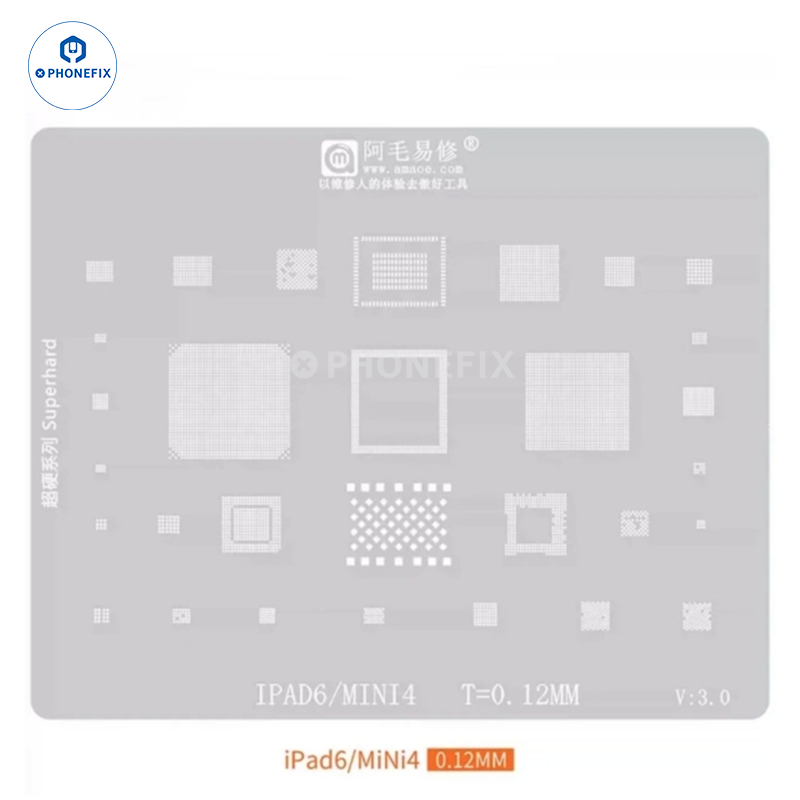 Amaoe Reballing Stencil For iPad Series CPU Nand Chips Soldering