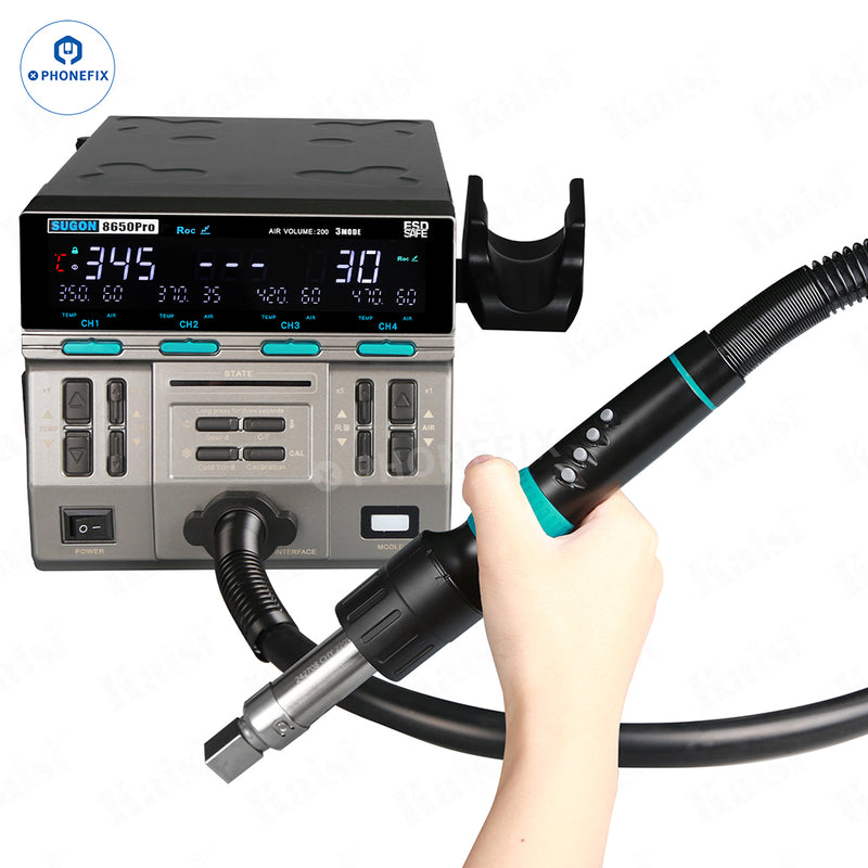 SUGON 8650Pro Curve Hot Air Gun 1300W BGA Rework Station