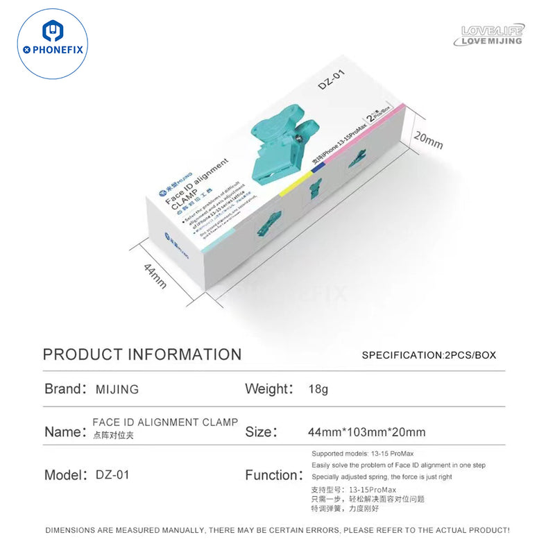 YCS-F15 DZ-01 Face ID Alignment Fixture For iPhone 13-15 Pro Max