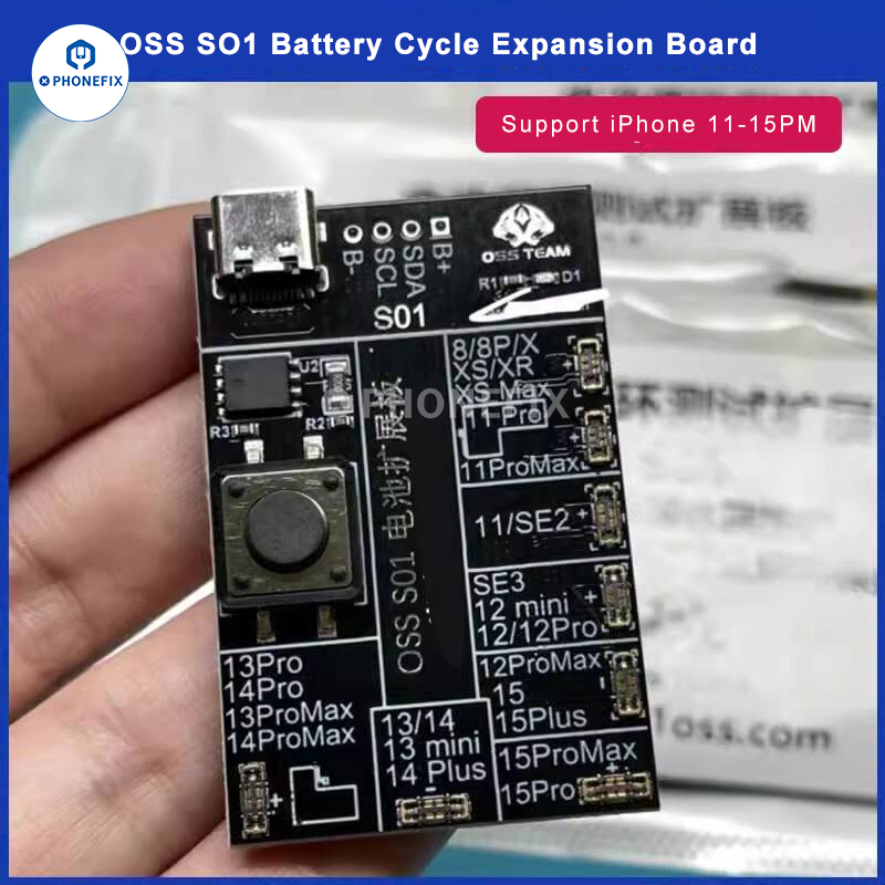 OSS W10 Cycle Tester Quick Improves iPhone 11-15 Pro Max Battery Efficiency