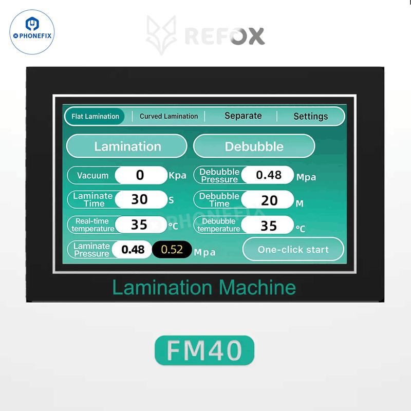 REFOX FM-30 FM40 LCD Laminating Separating Bubble Remover