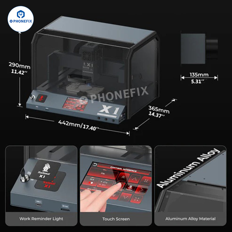 Xwitzeal X1 Laser Engraving Film Cutting UV Curing All-In-One Machine