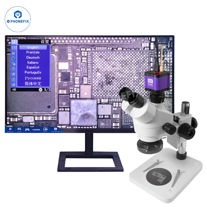 4K 14MP Industrial Microscope Camera Remote Control Image Video