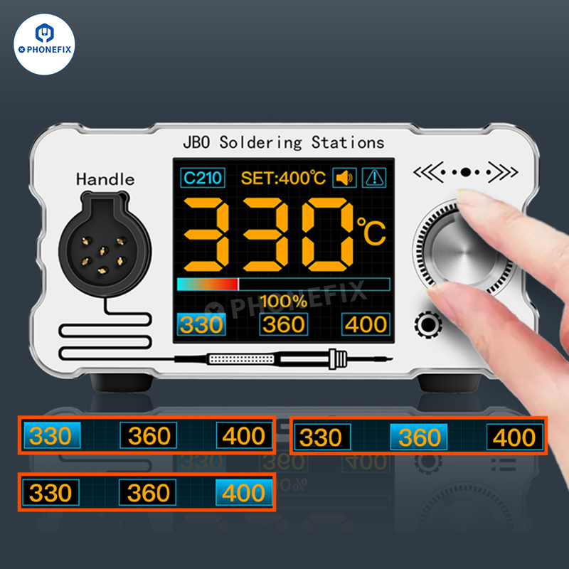 ZH-C210 Pro Precision Soldering Station With C210 Iron Tips