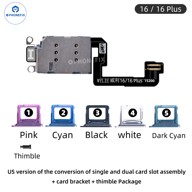 WYLIE US iPhone 16/16 Plus eSIM To Single/Dual SIM Card Special Cable