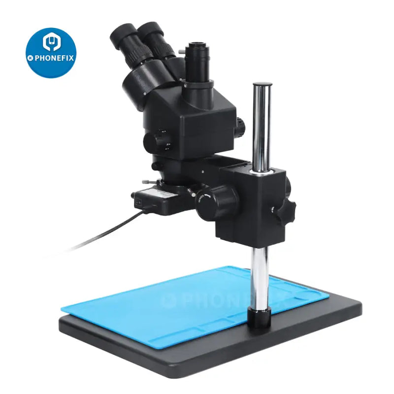 7X-45X Trinocular Stereo Zoom Big Table Stand Microscope For