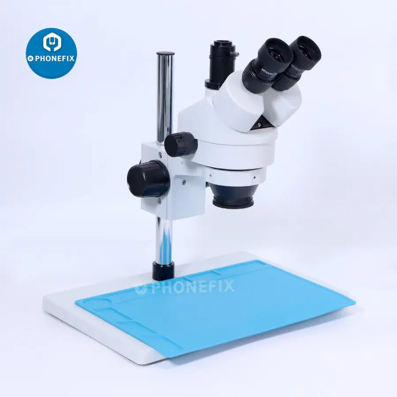 7X-45X Trinocular Stereo Zoom Big Table Stand Microscope For