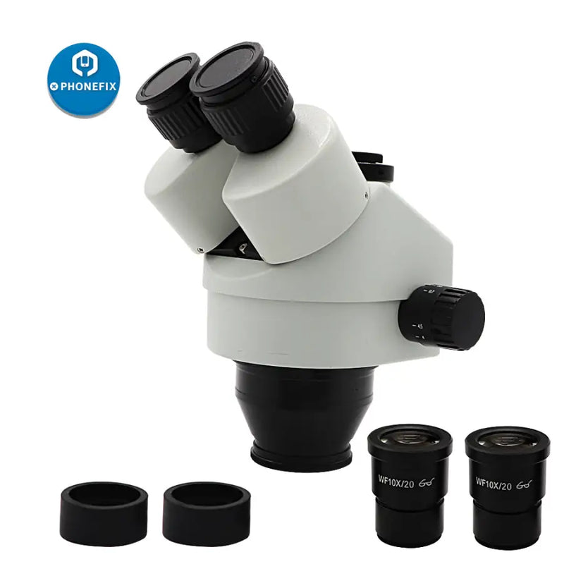 7X-45X Trinocular Zoom Stereo Microscope Simul-Focal Head -