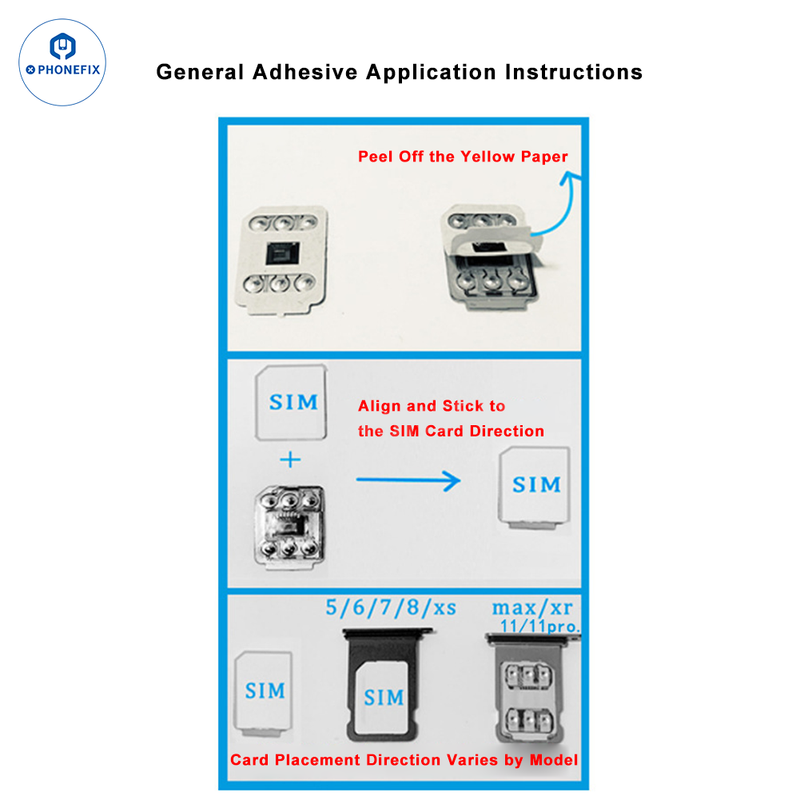 V19 iOS18 SIM Sticker Unlocks iPhone 6S-16 Pro Max for Carrier Services