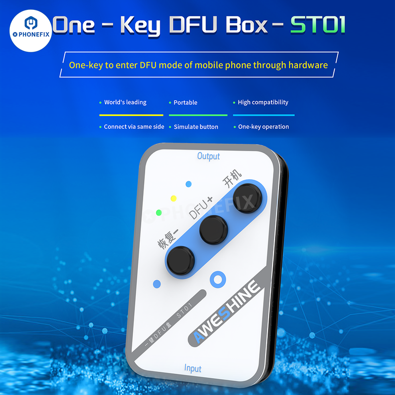 ST01 One-key DFU Box for iPhone X-16 Pro Max Recovery Mode