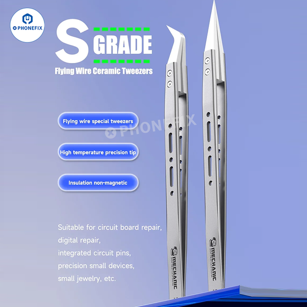 MECHANIC SM-11 SM-17 Flying Wire Ceramic Tweezers PCB Jumper Soldering