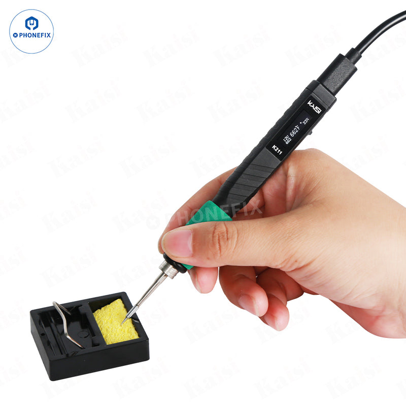 Kaisi K211 Portable USB Electric Soldering Iron With C210 Tips