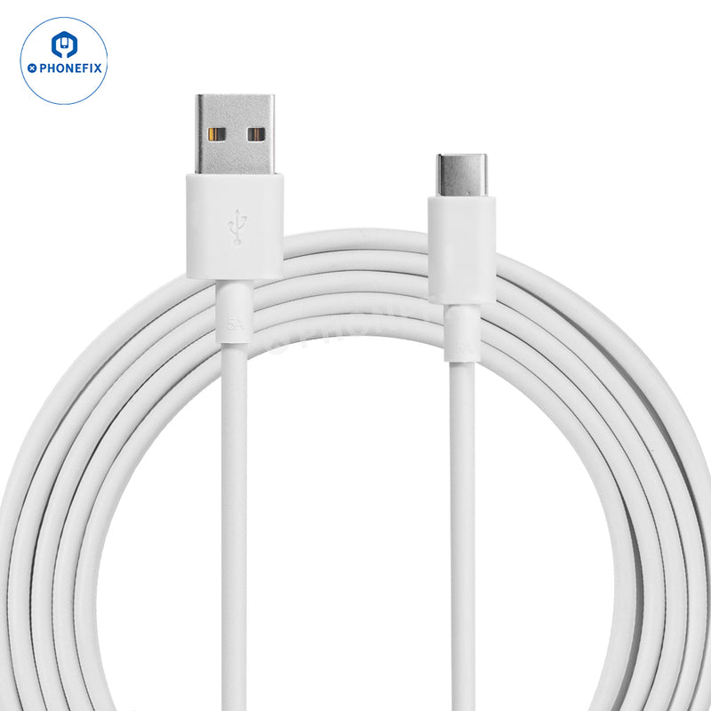 For iOS Android 1M USB Type-C Lighting PD Fast Charging Cable