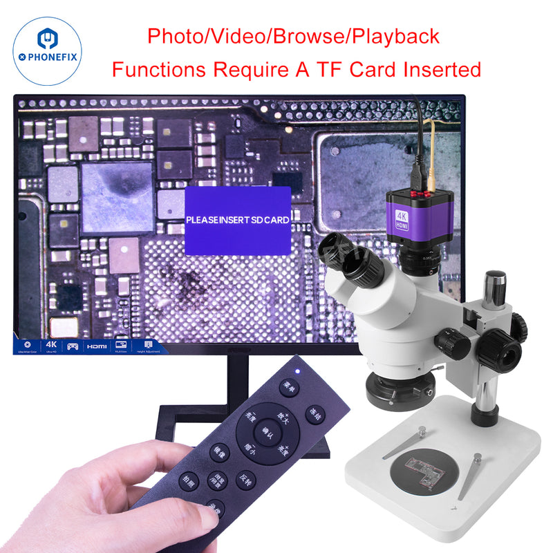 4K 14MP Industrial Microscope Camera Remote Control Image Video