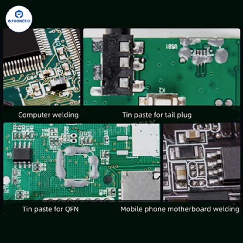 YCS Solder Paste 150/183/199℃ SMD PCB BGA Repair Syringe Flux