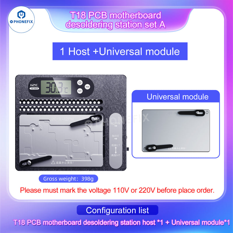 I2C T18 Motherboard Layered Desoldering Station For iPhone X-15 Pro Max