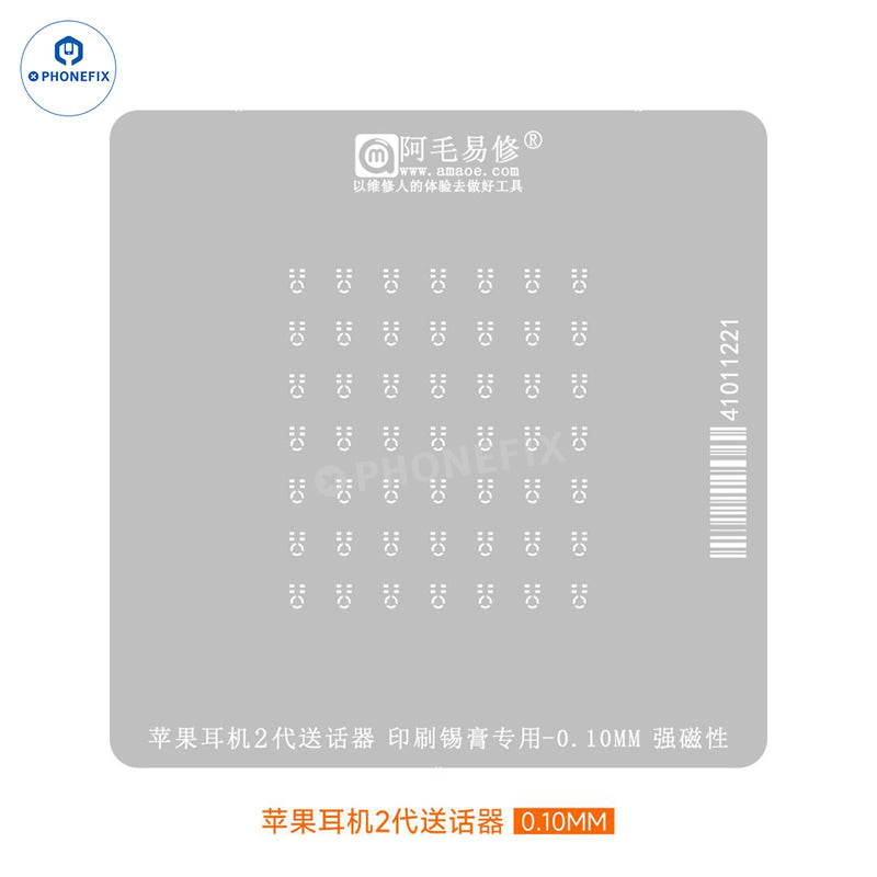 Amaoe Tin Planting Platform 0.12MM Stencil For AirPod Pro1 2 3