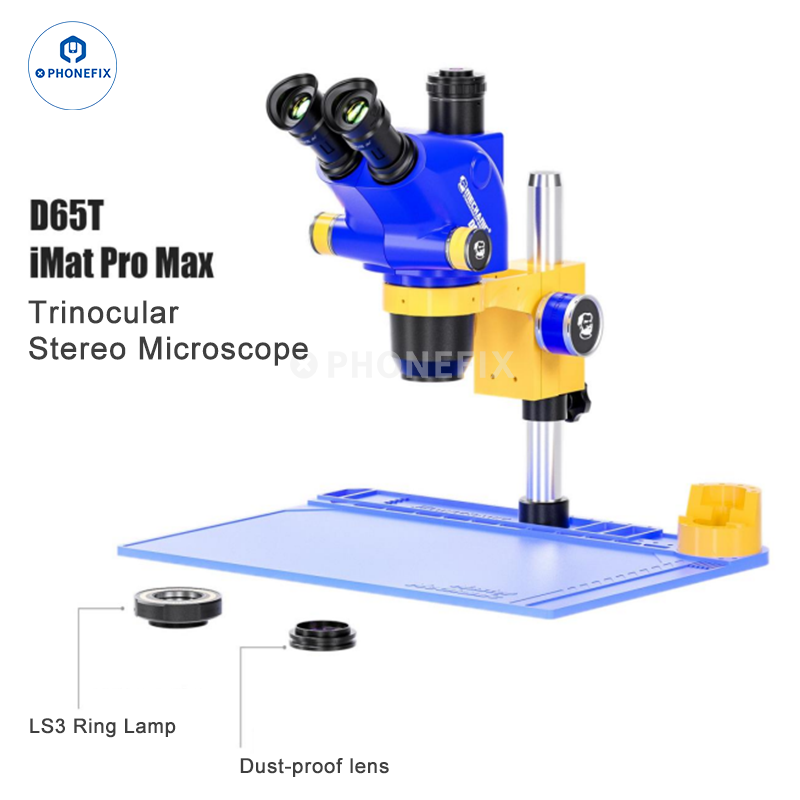 Mechanic D65T Industrial Triocular Stereo Microscope For PCB Repair