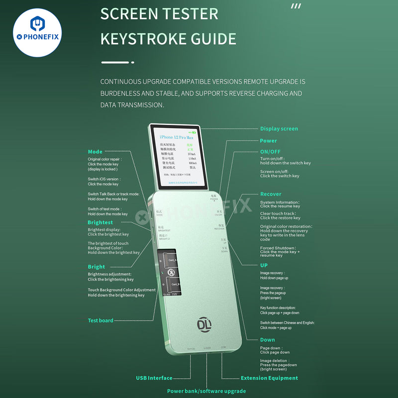 DL400 Pro iTestBox Display Touch Screen Tester For iPhone 6-15 Plus