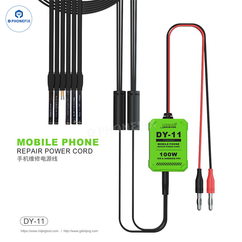 MIJING DY-11 Phone Repair Power Cable for iPhone 8-16 iOS Android