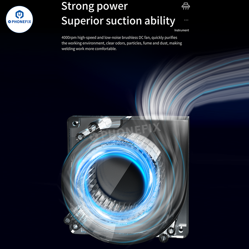 AIXUN ES02 Fume Extractor Phone PCB Soldering Smoke Absorber