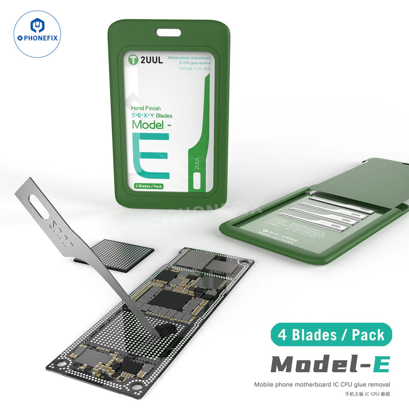 2UUL 4 In 1 Hand Finish SEXY Blades Set For Motherboard PCB Cleaning