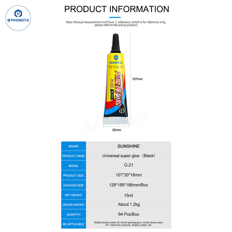 SUNSHINE G-20 G-21 Glue Adhesive For Phone LCD Frame Back Glass