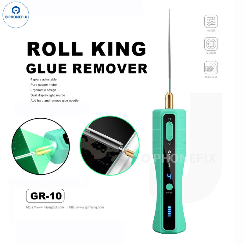 MIJING GR-10 OCA Glue Remover Roll King Degumming with Dust Lamp