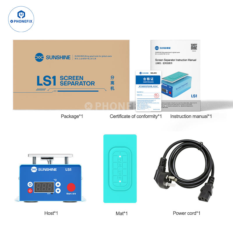 SUNSHINE LS1 Screen Heating Separator Glue Removal Machine