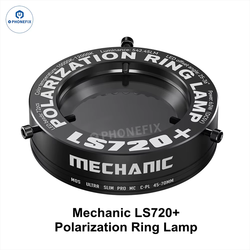 Mechanic LS720+ Adjustable Microscope Polarization Ring Lamp